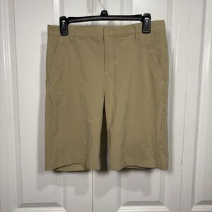 Adidas Khaki Shorts Mens L Golf Athletic Stretch Performance Outdoor Core